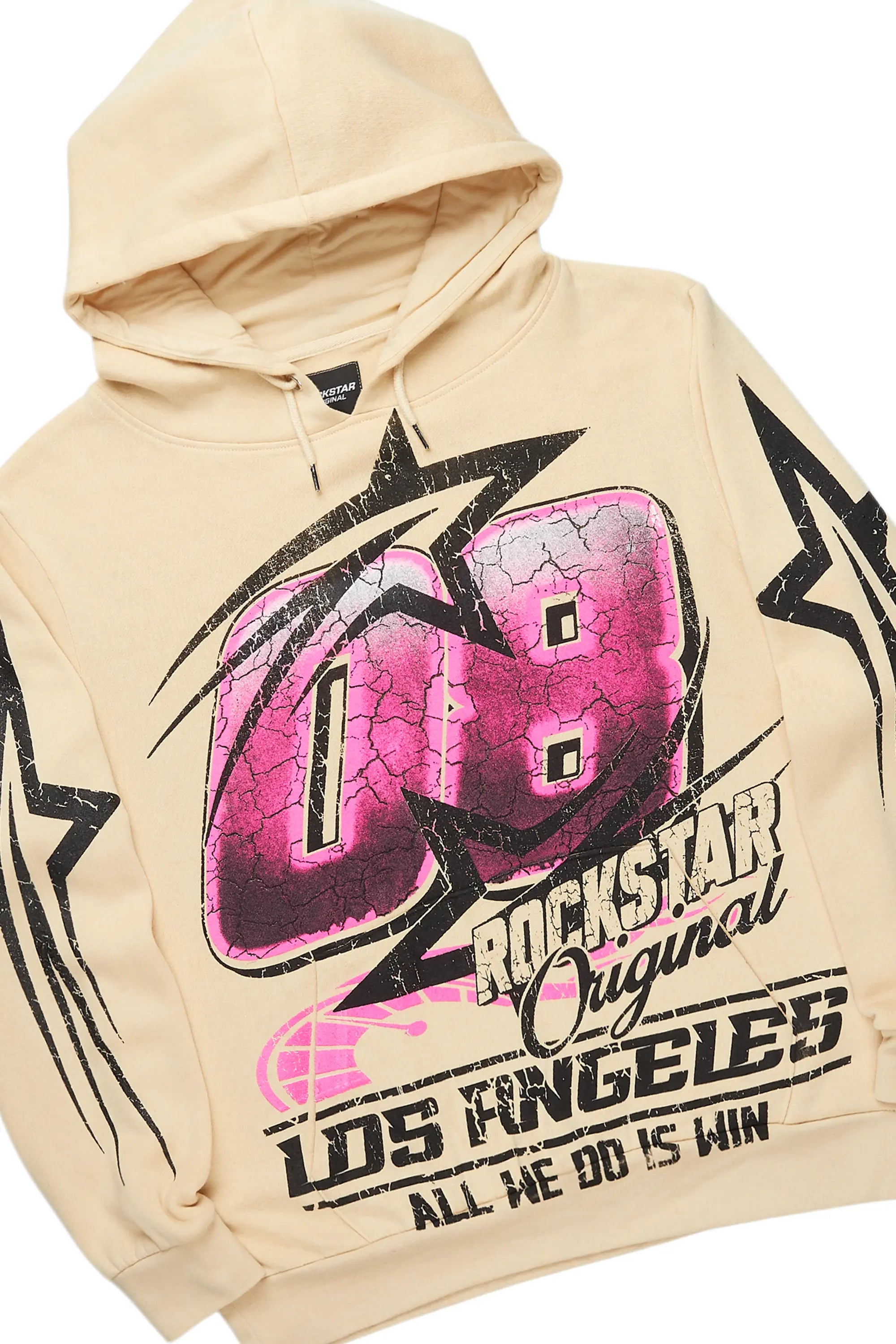 Kastell Beige Hoodie/Stack Flare Track Pant Set