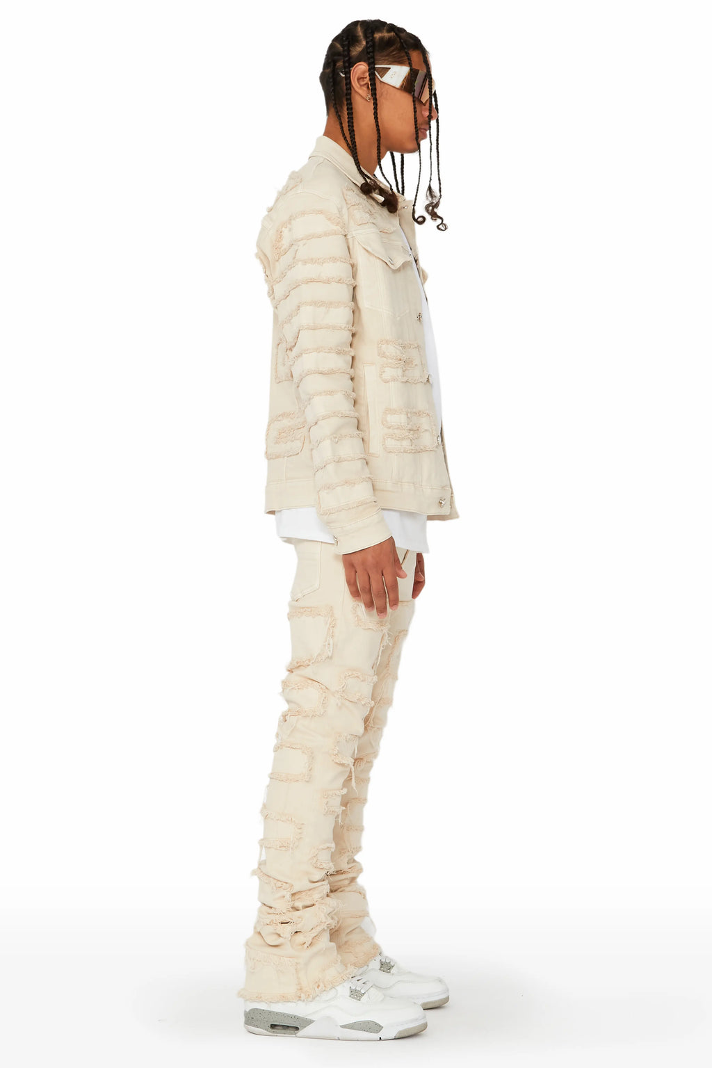 Shake Beige Denim Jacket