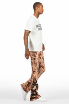 Deniska Desert Camo T-Shirt/Baggy Stacked Flare Track Set