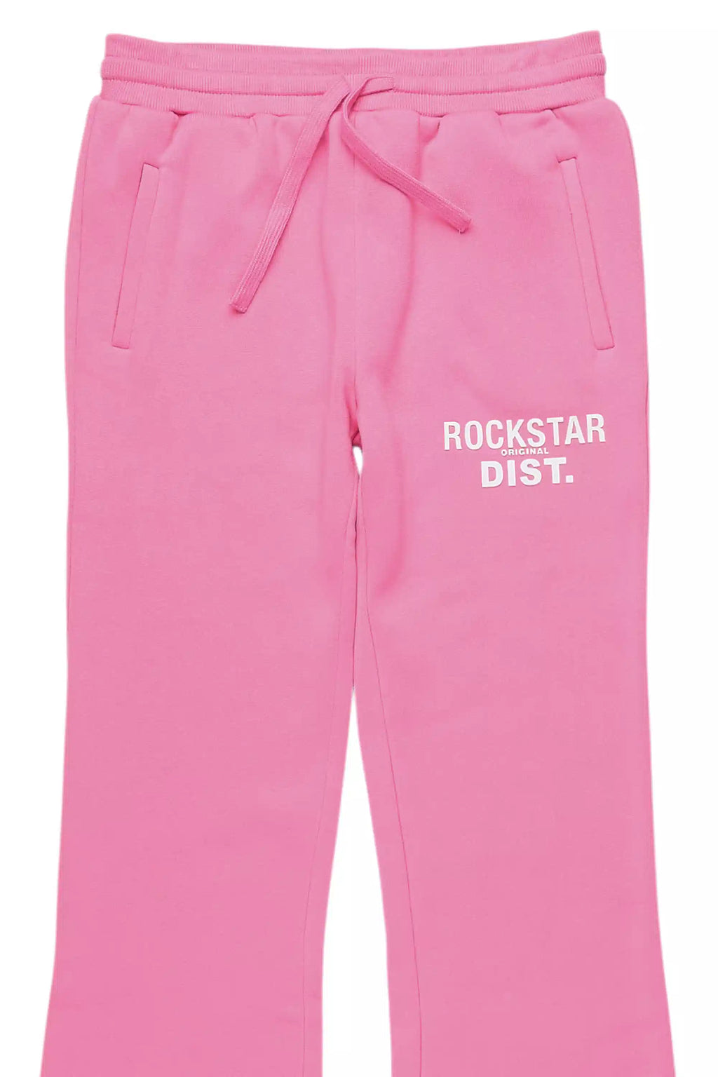 Girls Juliana Bubblegum Pink Stacked Flare Pant