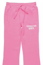 Girls Juliana Bubblegum Pink Stacked Flare Pant