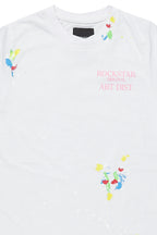 Girls Palmira White/Pink Graphic T-Shirt
