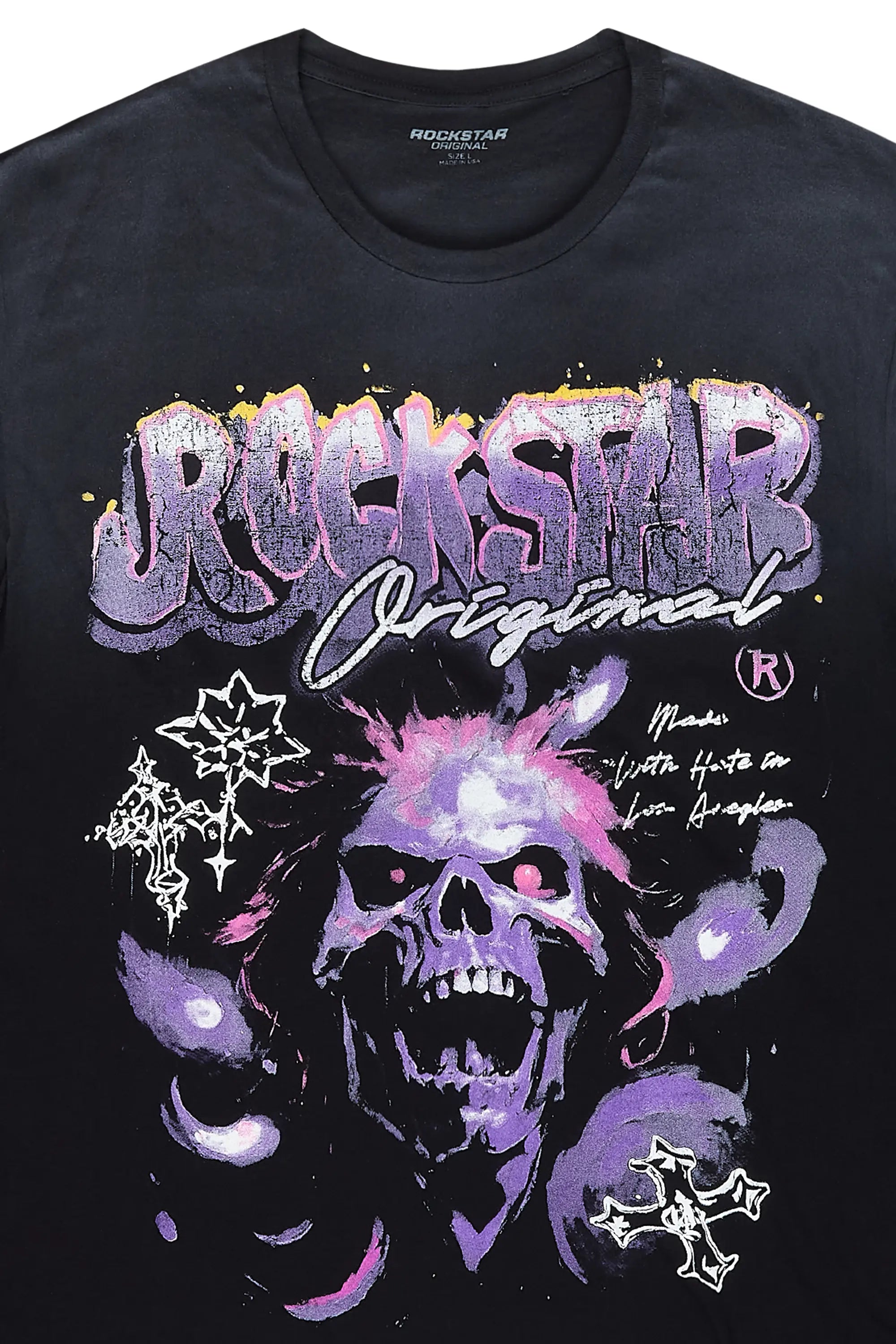 Yamal Black Graphic Oversized T-Shirt