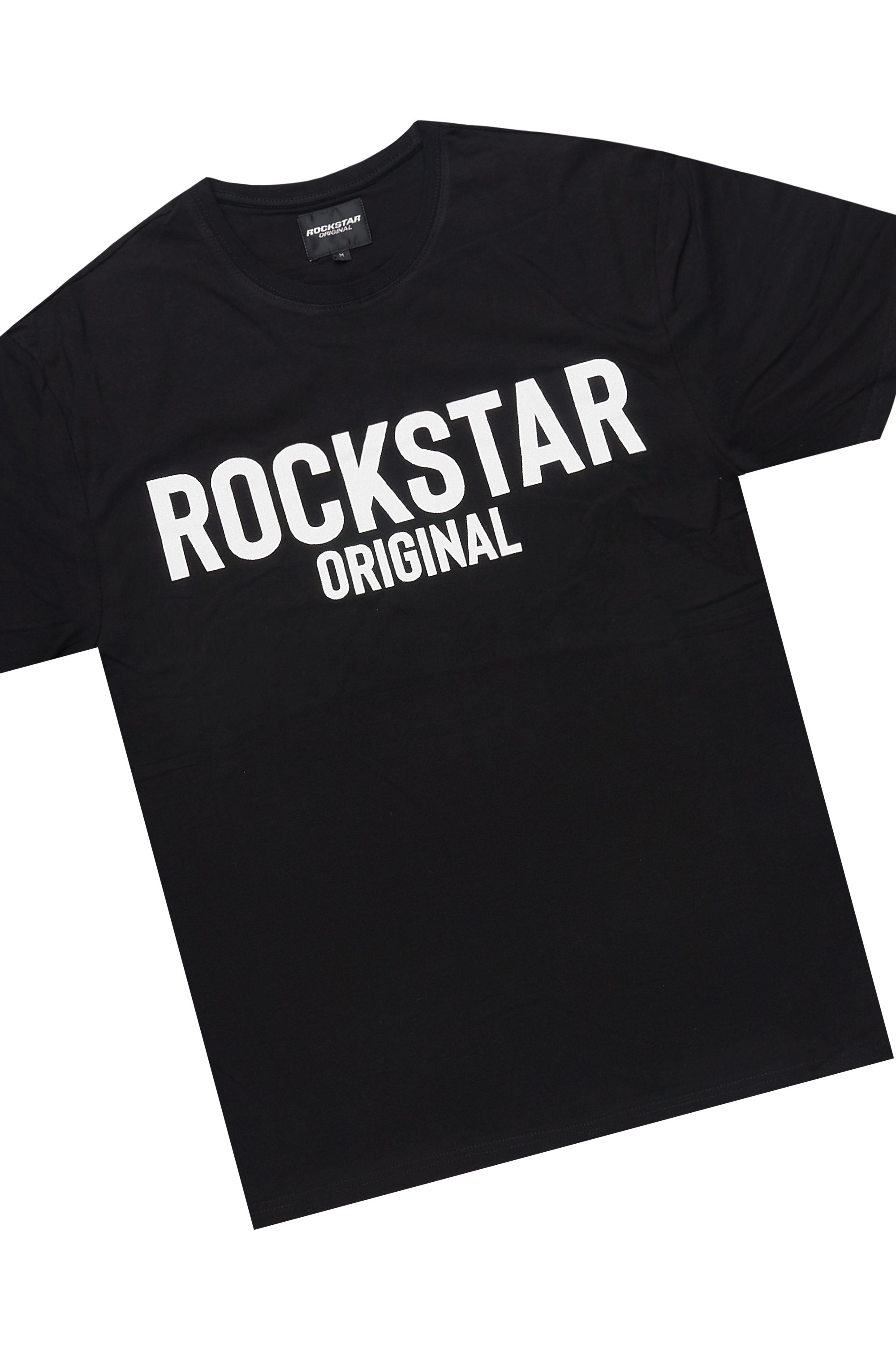 Sana Black/White T-Shirt Short Set