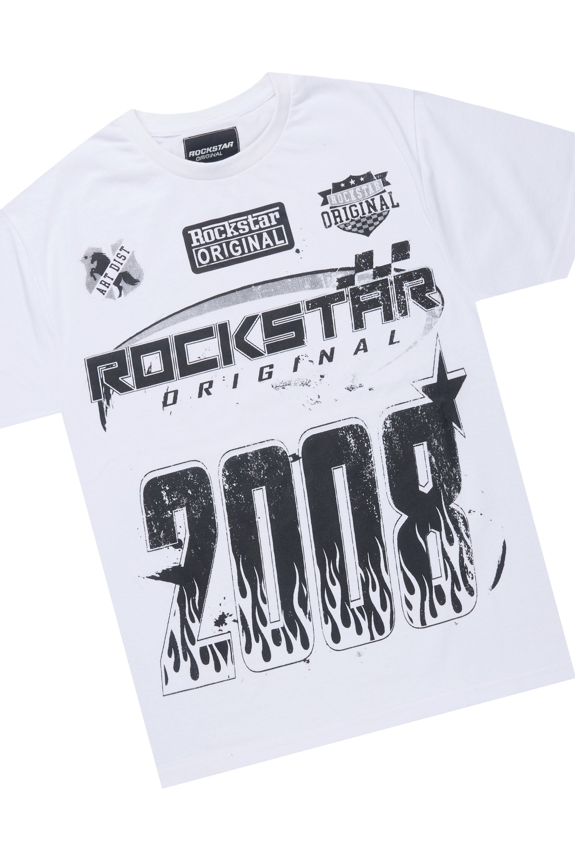 Amos Orange T-Shirt/Stacked Flare Track Set