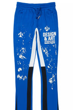 Damone Royal Super Stacked Flare Track Pant