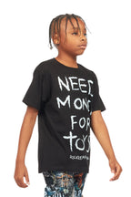 Boys M4Toys Black Graphic T-Shirt
