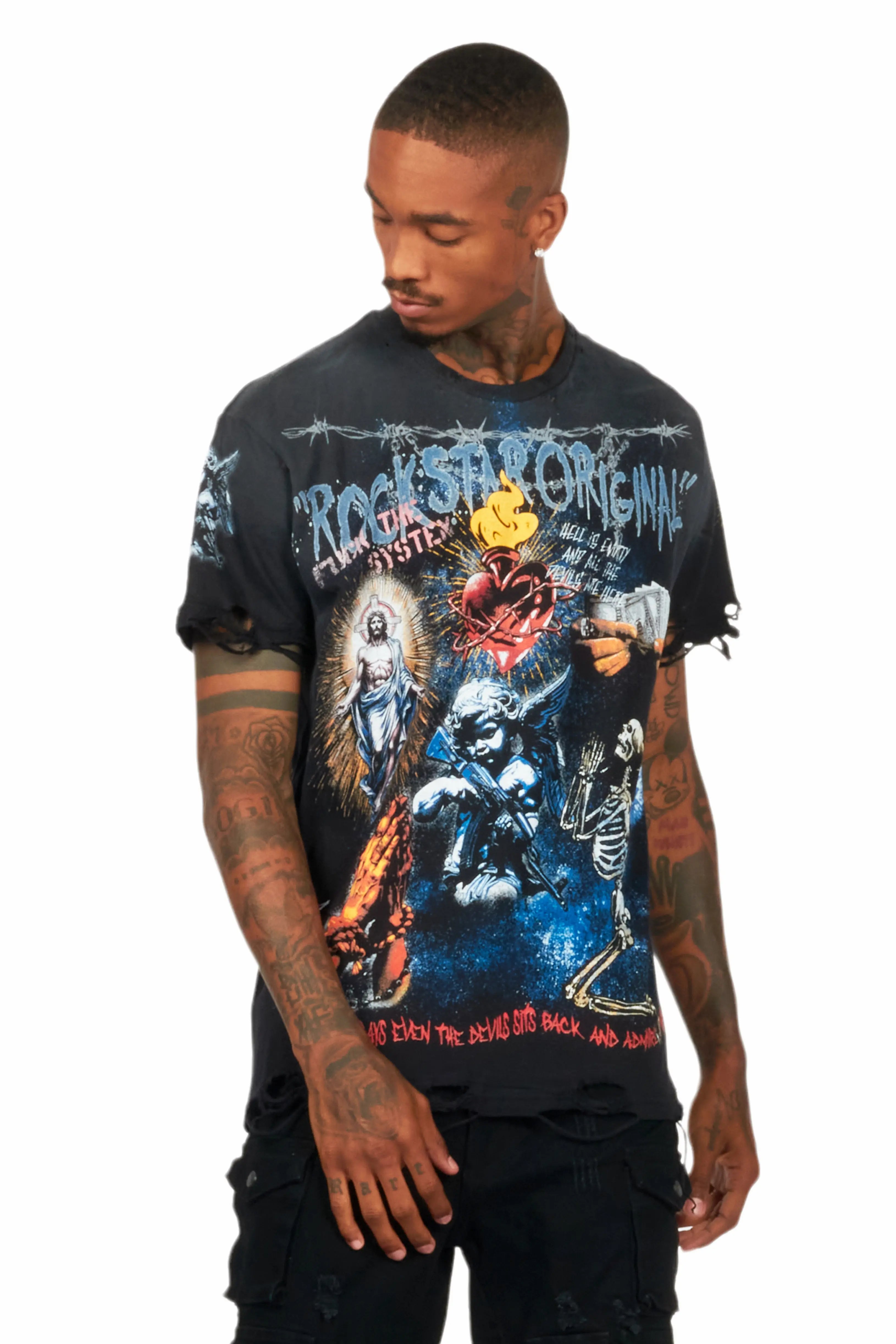 Innis Black Graphic T-Shirt