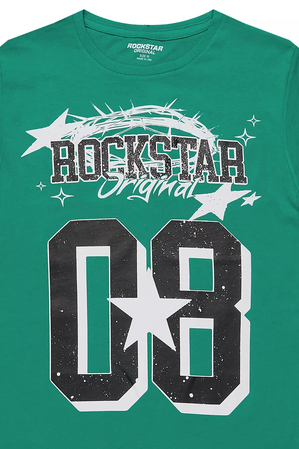 Boys Allstar Green/White Graphic T-Shirt