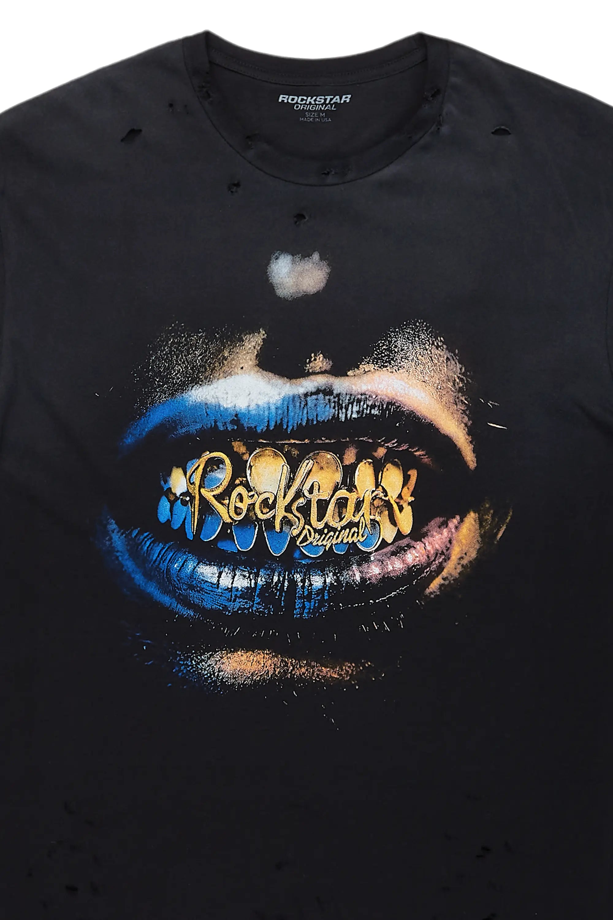 Jabbar Black Graphic Oversized T-Shirt