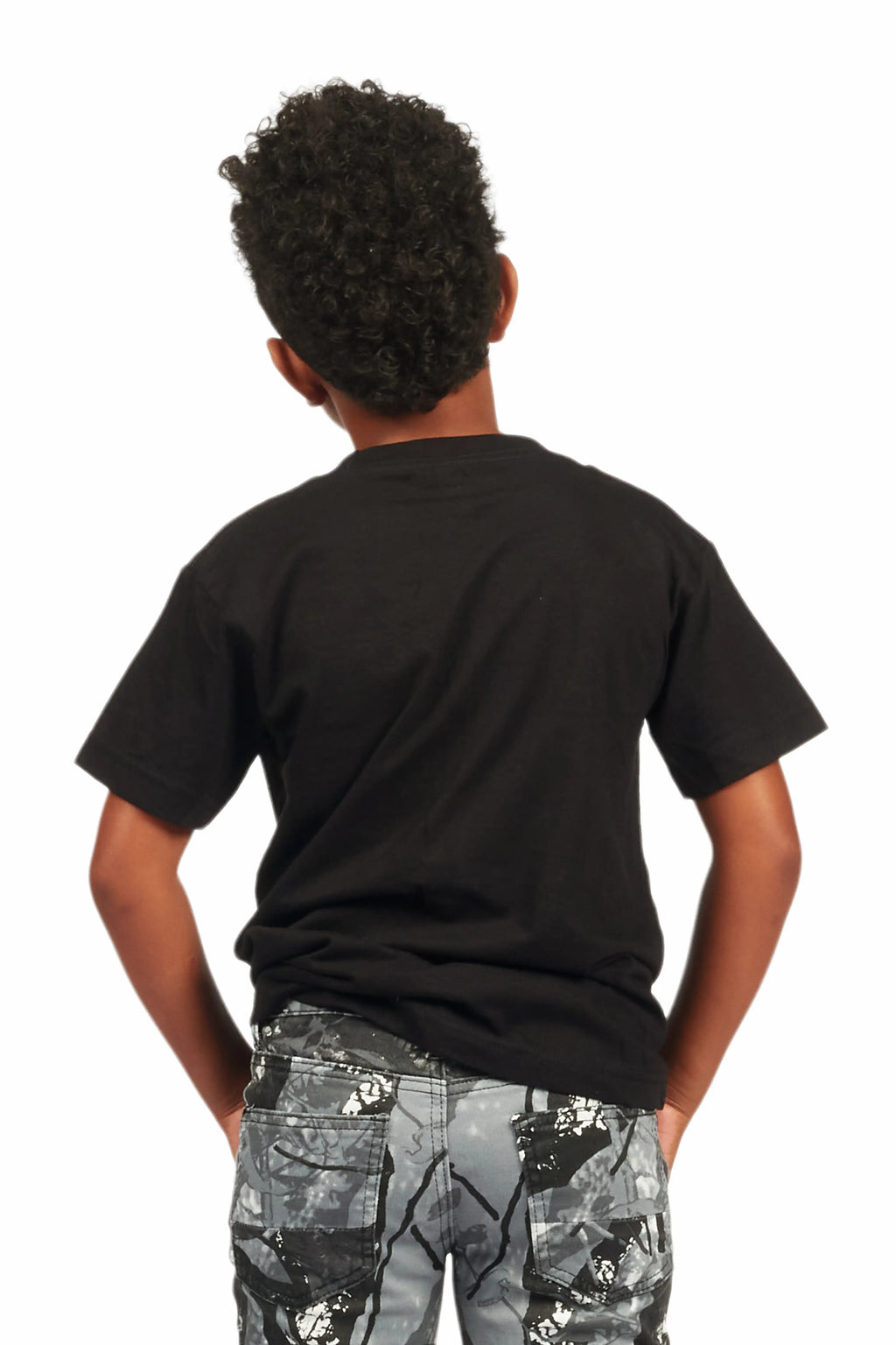 Boys Ezra Black Graphic T-Shirt