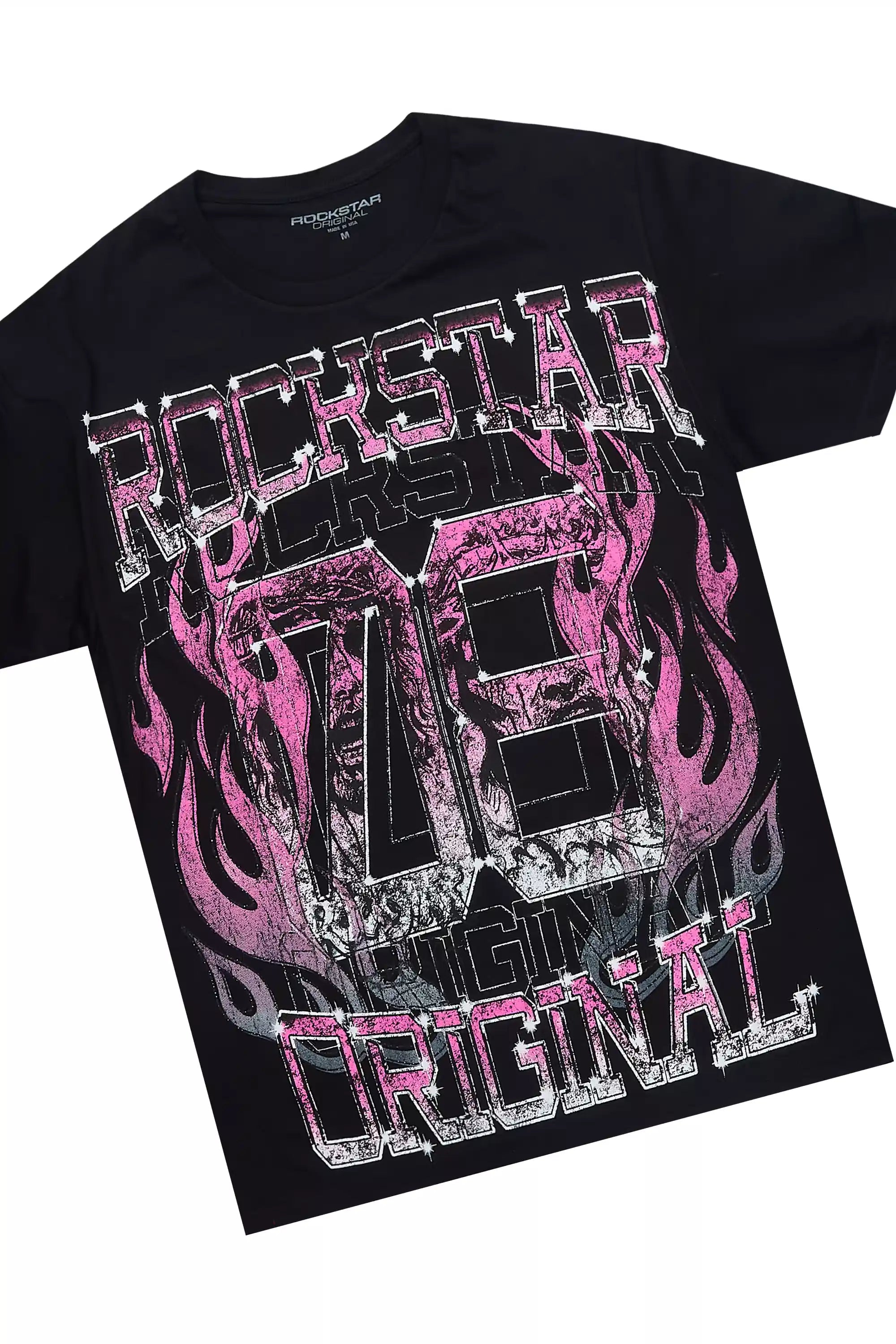 Keria Black Tee & Toniesha Dark Grey Jean Set