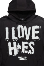 Tanasya Black Oversized Hoodie