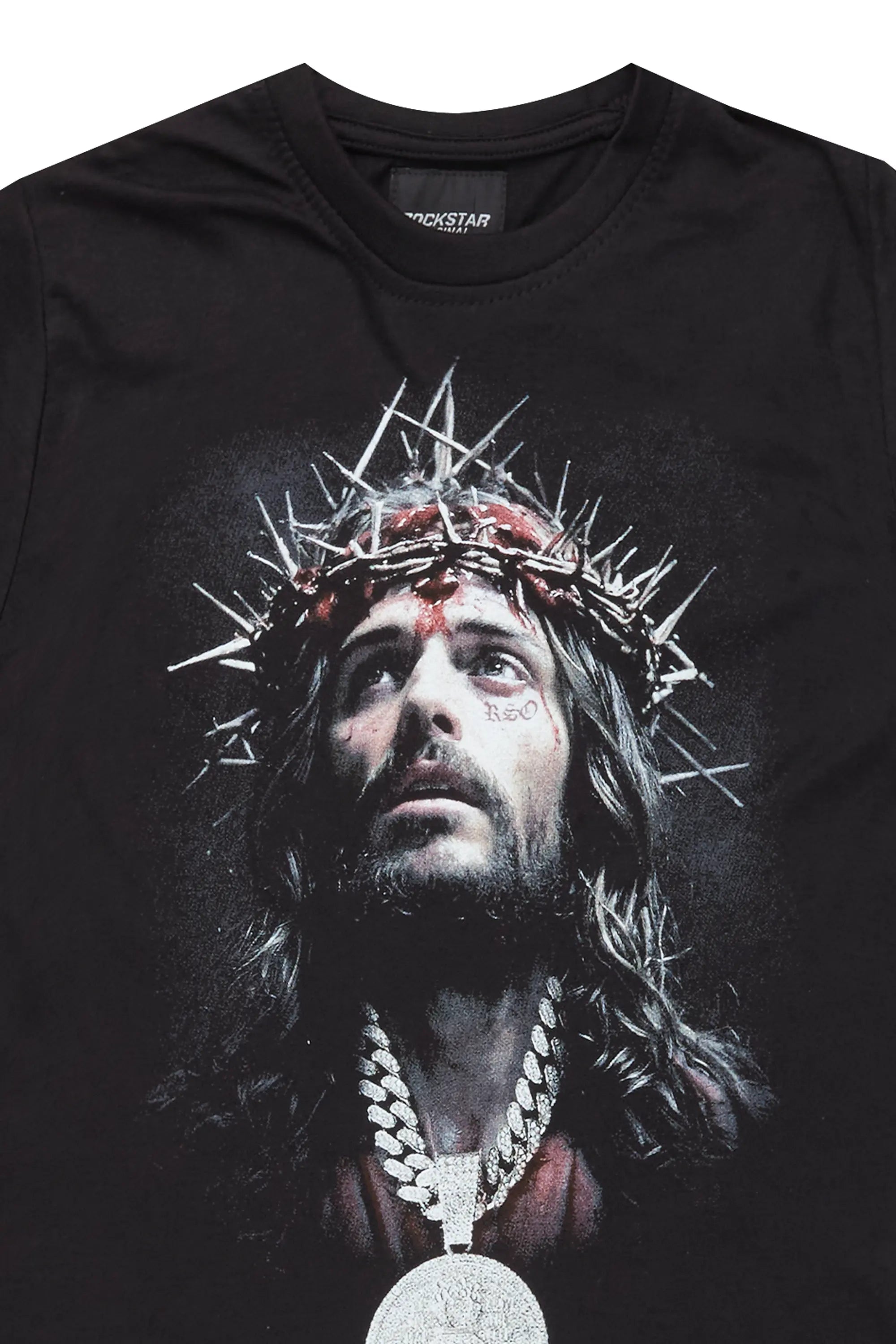 Boys Amina Black Graphic T-Shirt