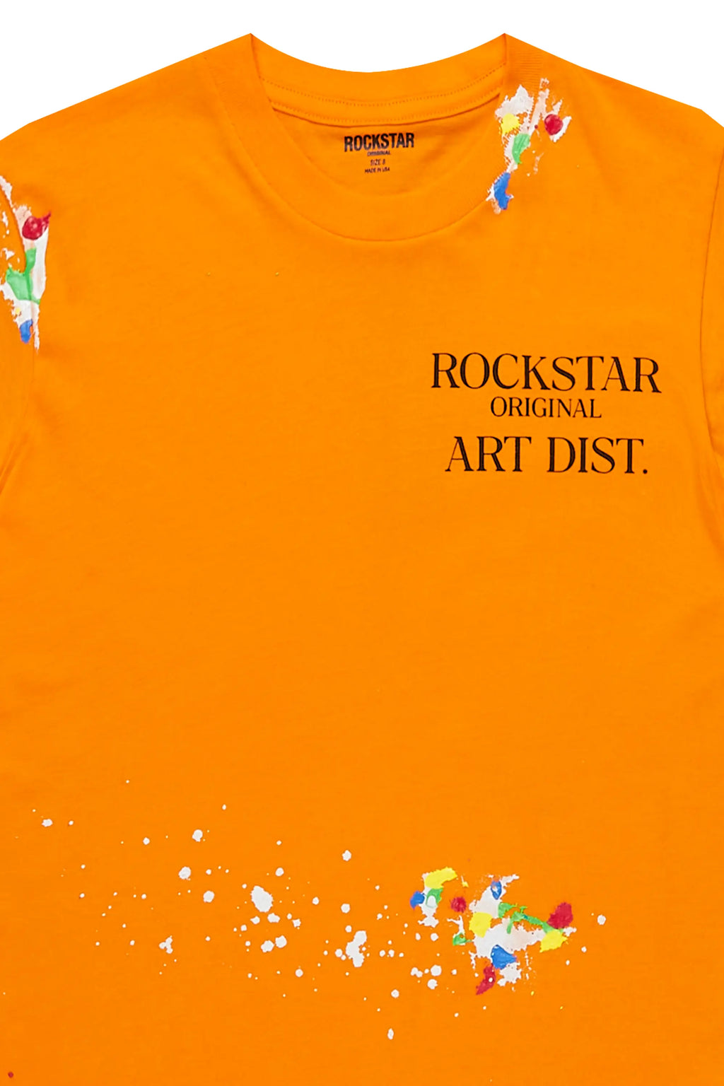 Boys Palmer Orange Graphic T-Shirt