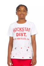 Boys Scottie White/Red Graphic T-Shirt
