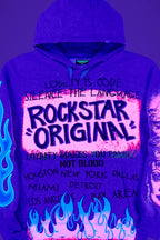 Beno Heather Grey Distressed Graphic Hoodie