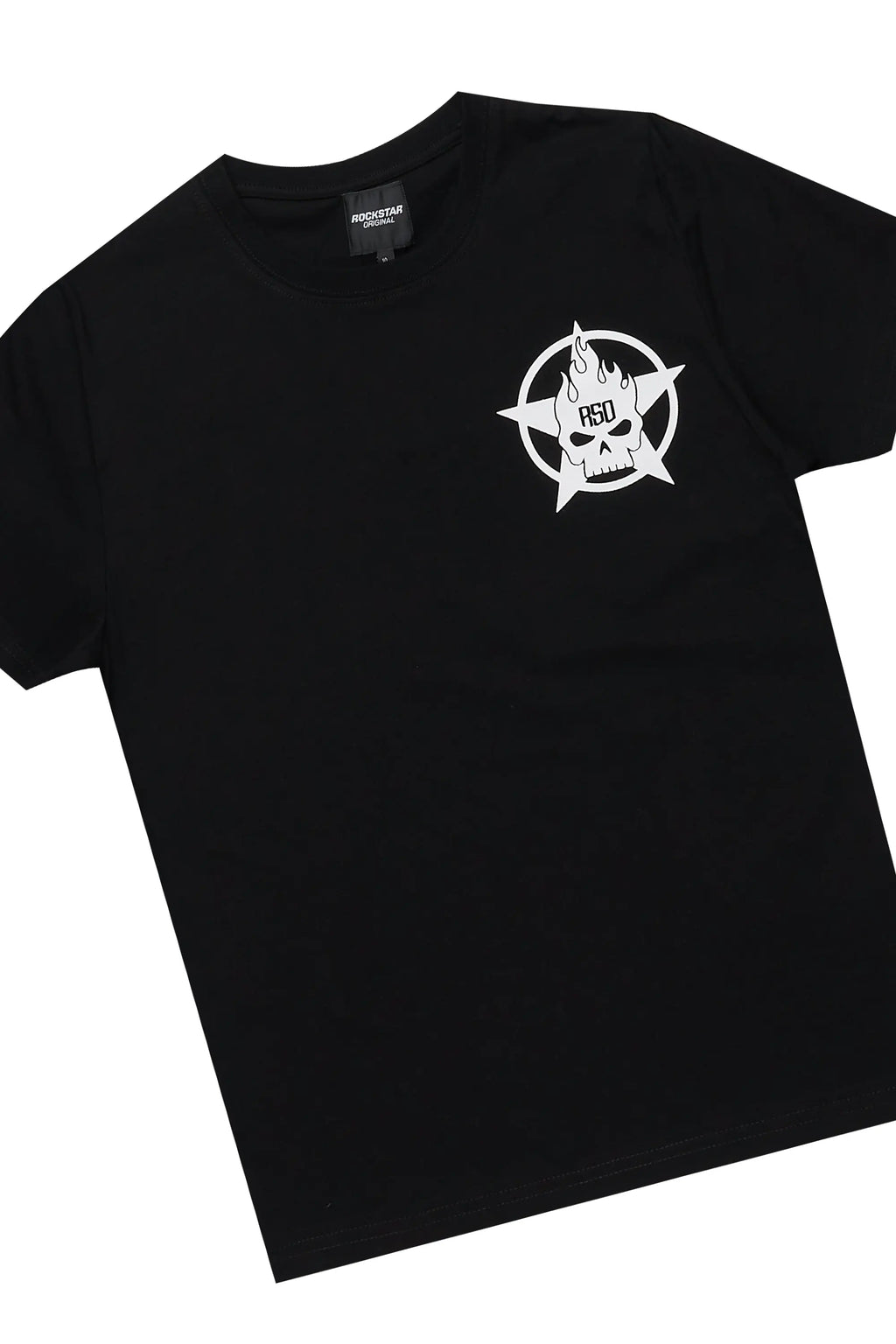 Boys Keve Black T-Shirt Flare Sweat Pant Set