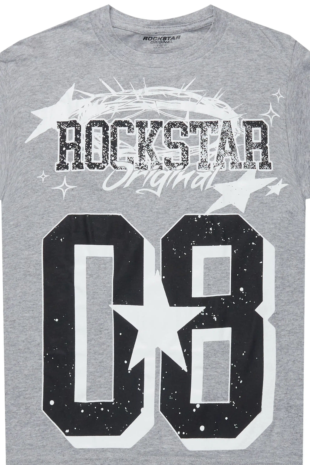 Boys Allstar Grey/Black Graphic T-Shirt