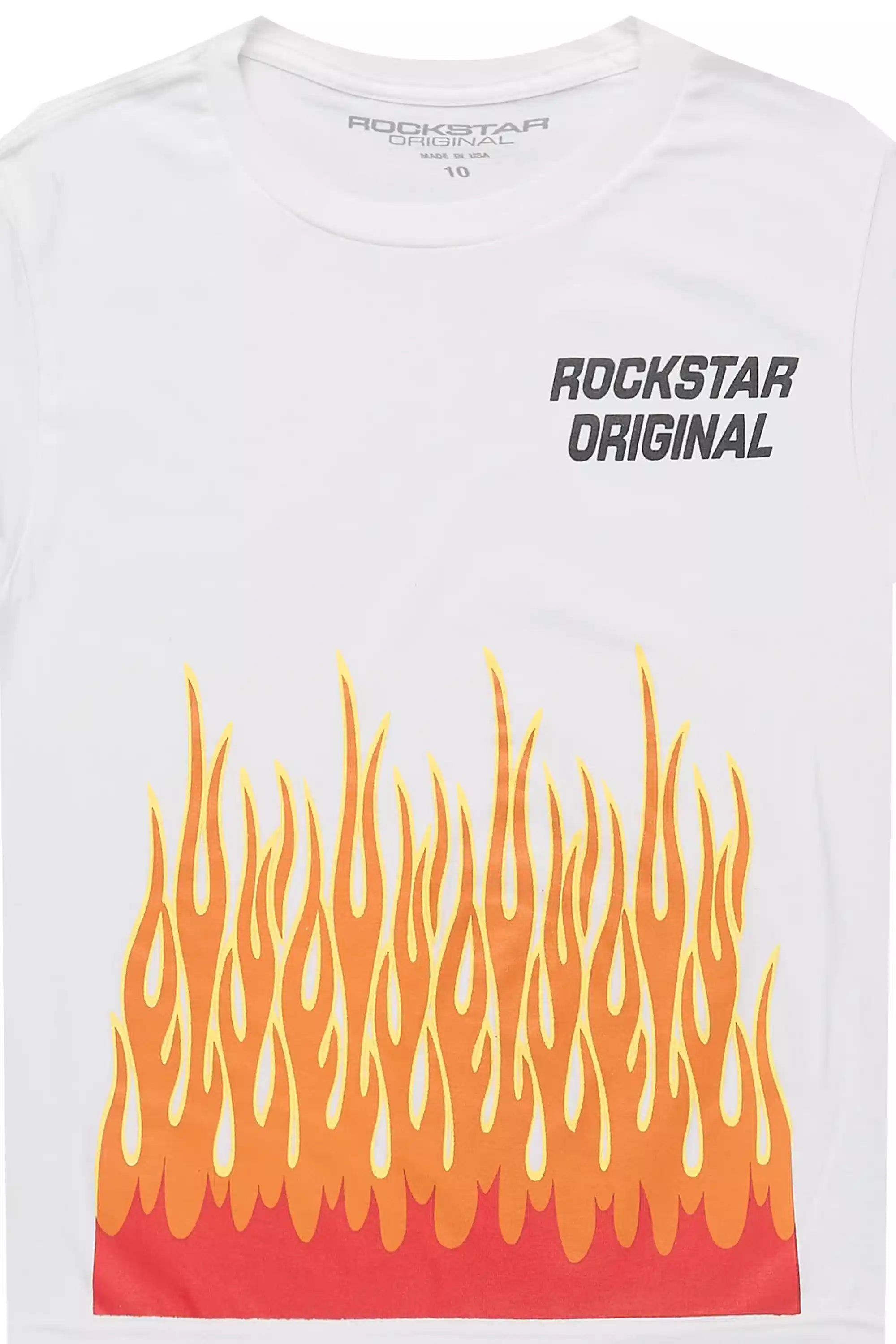 Boys Roeland White Graphic T-Shirt