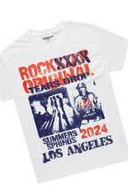 Boys Omer White/ Navy T-Shirt/Short Set