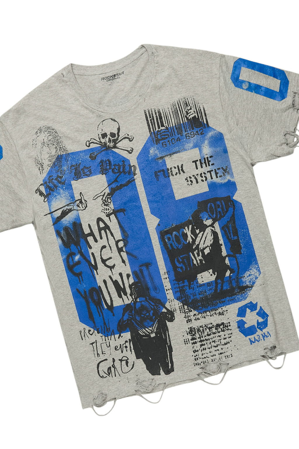 Grill Grey/Light Blue T-Shirt/Denim Short Set