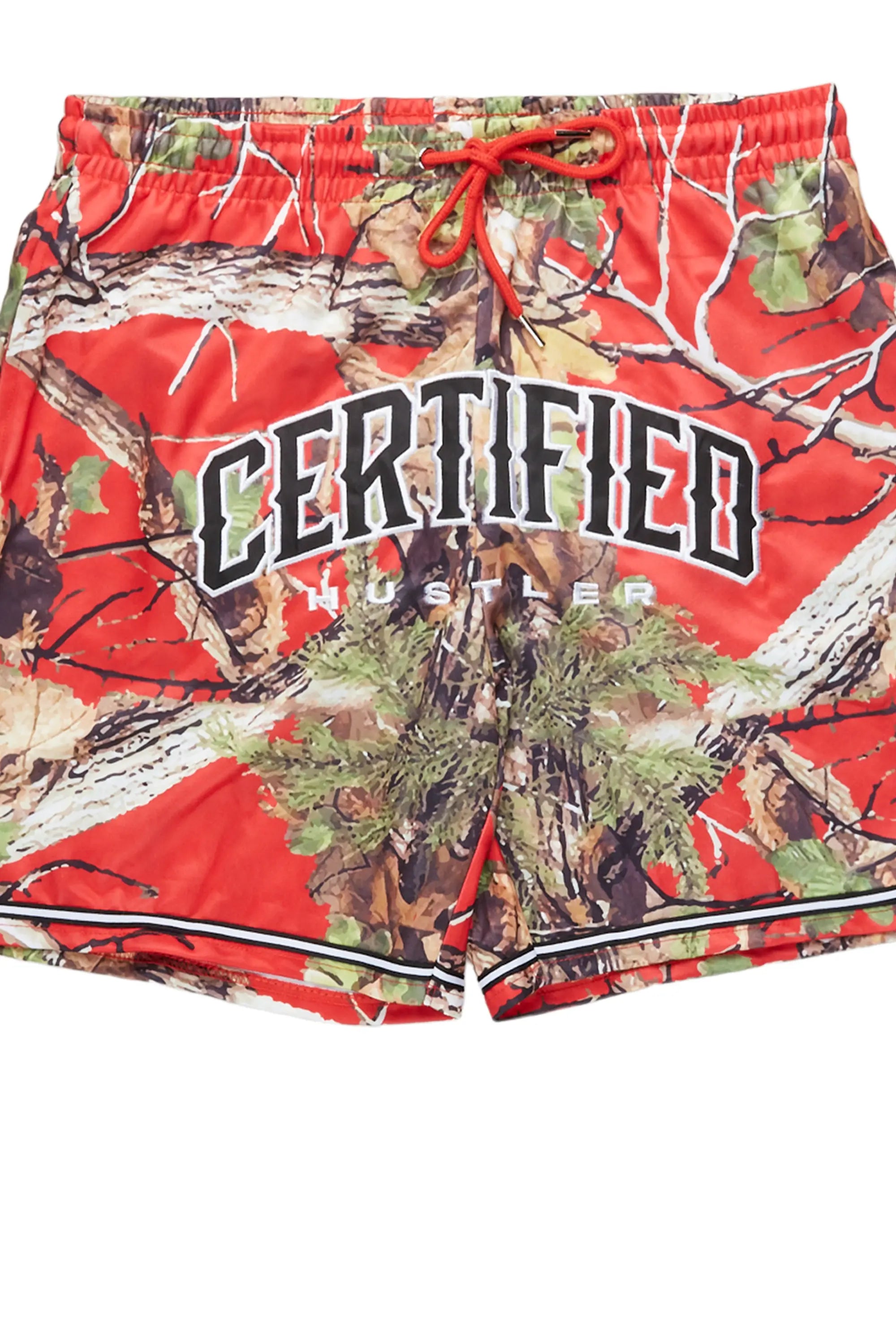 Ceri Red Graphic Short
