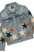 Starlane Vintage Blue Denim Jacket/Stacked Flare Jean Set