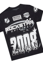 Amos Black/White T-Shirt/Denim Short Set