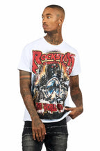 Lucian 2.0 White Oversized Graphic T-Shirt