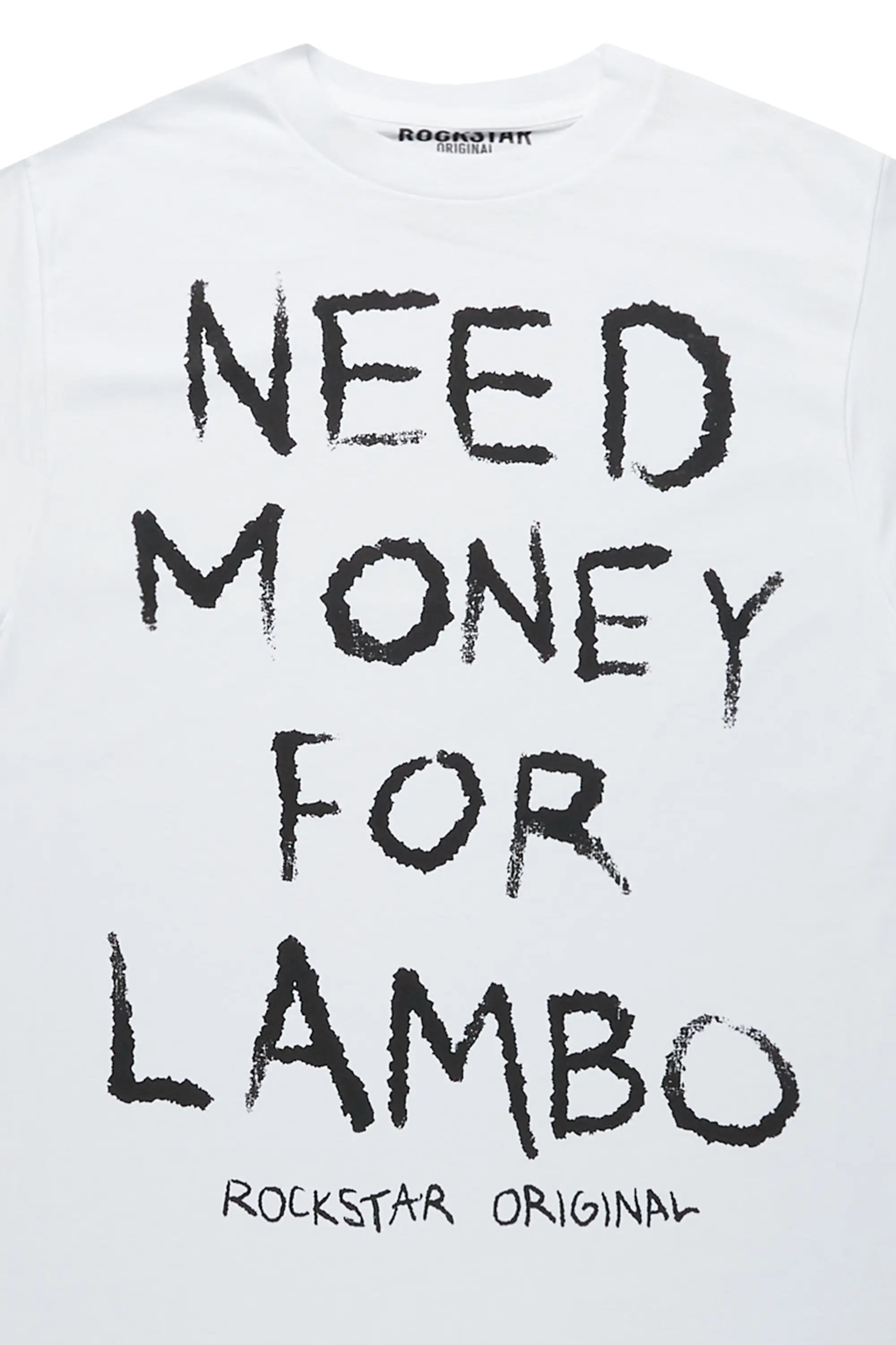 Needmoney White Graphic T-Shirt