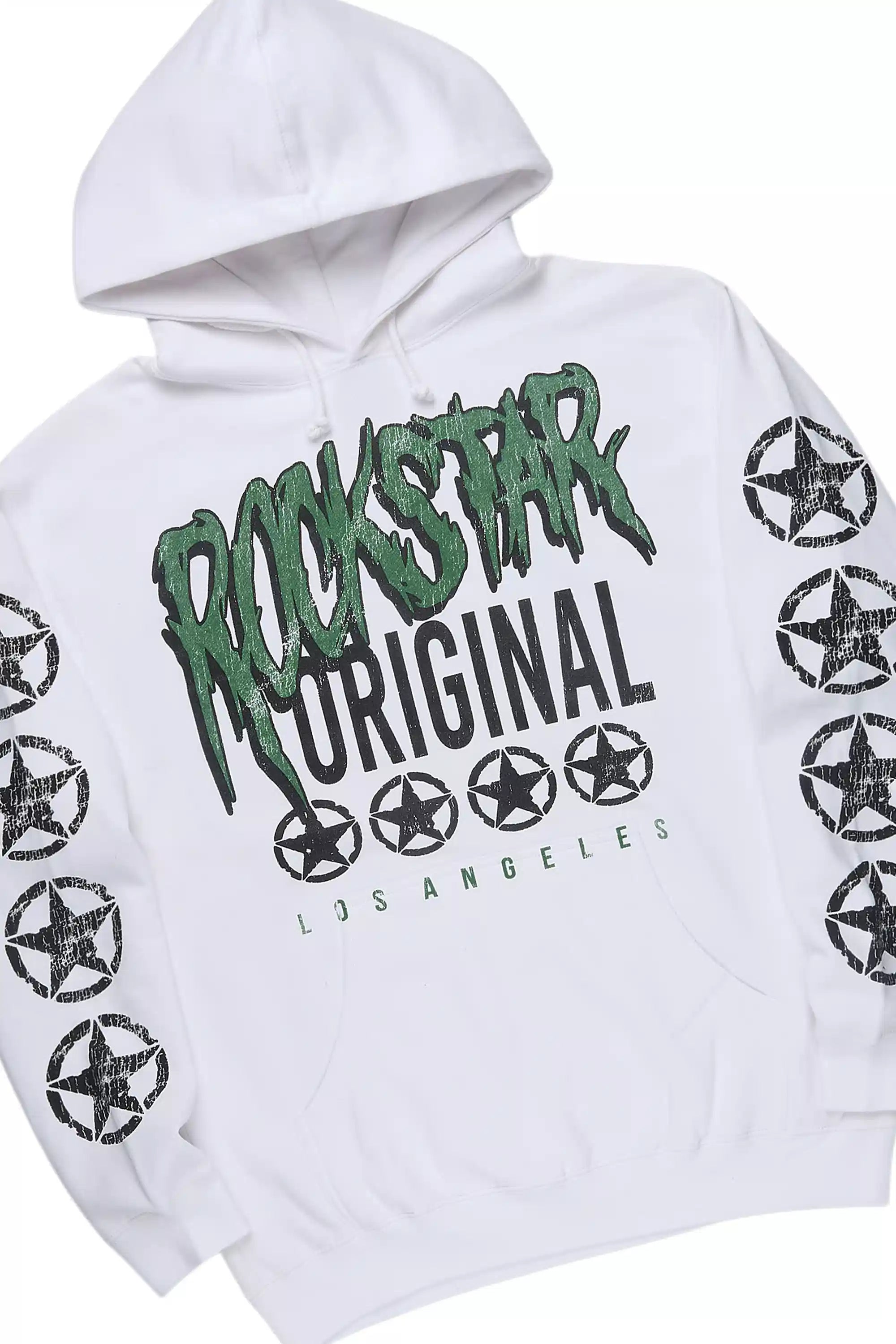 Wizzurd White/Green Hoodie Stacked Track Set