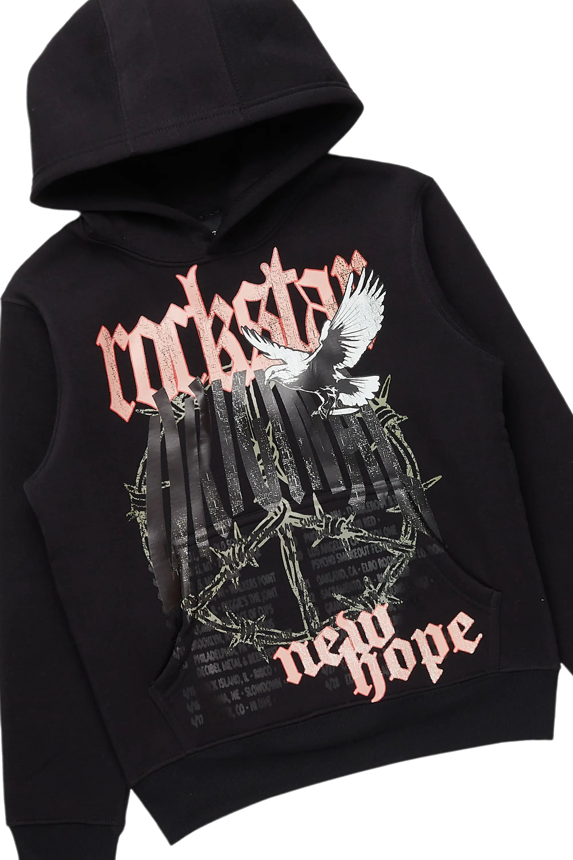 Boys New Hope Black Hoodie/Baggy Fit Jean Set