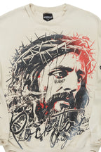 Bedros Beige Graphic Crewneck