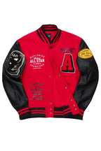 Kebi Red/Black Varsity Jacket