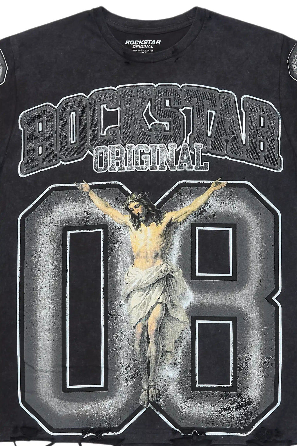 Tariqa Black/White Oversized T-Shirt