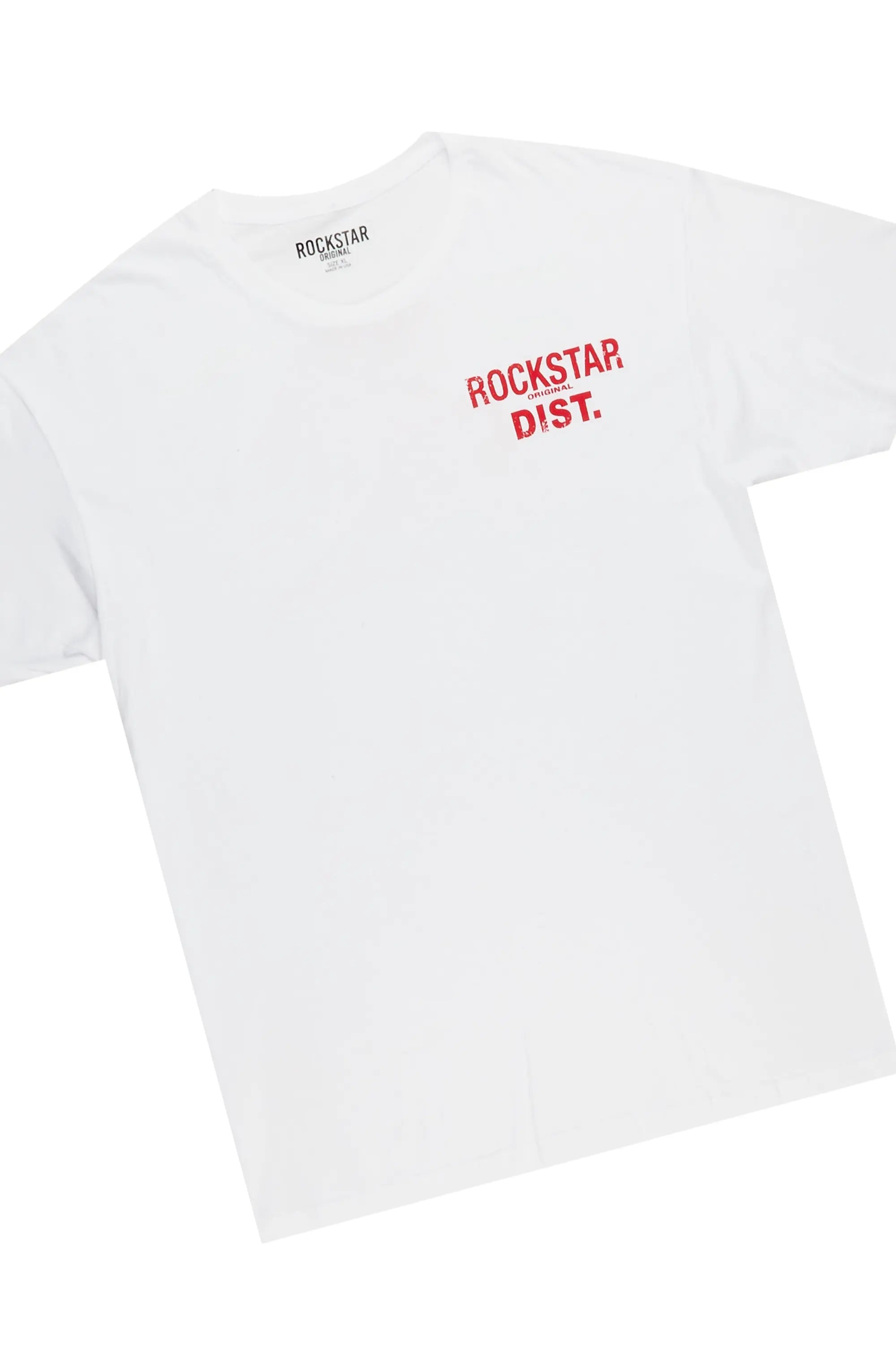 Sheneice White/Red T-Shirt & Pant Set