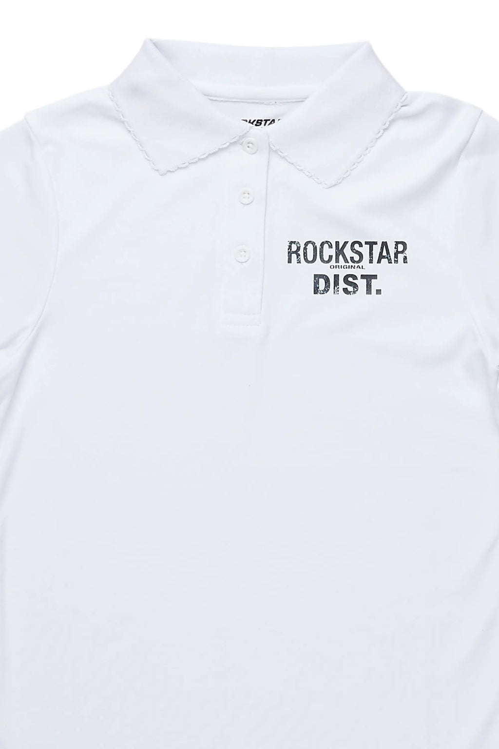 Girls Art Dist White Polo
