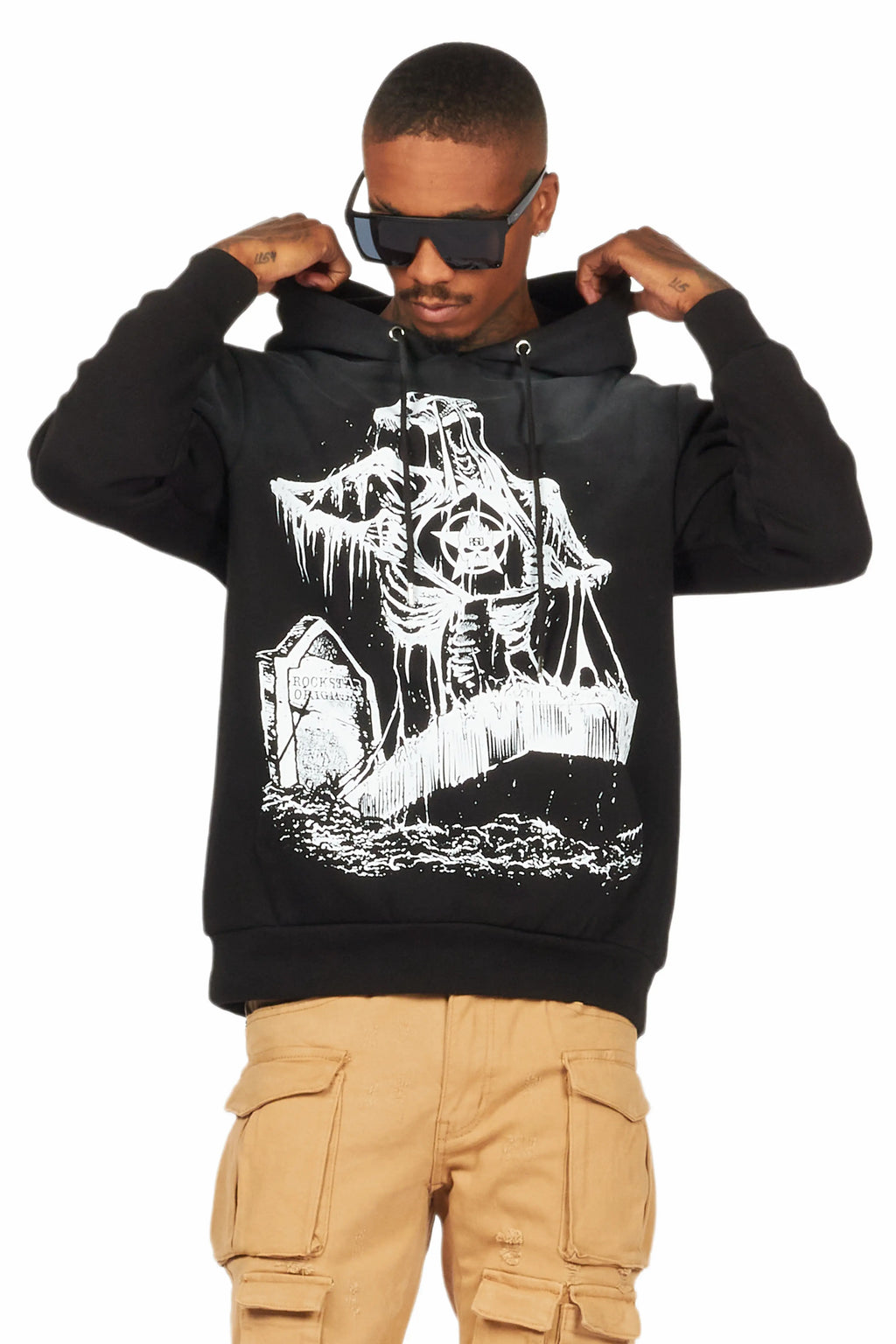 Brookwood Black Graphic Hoodie