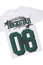 Allstar White/Green T-Shirt Short Set