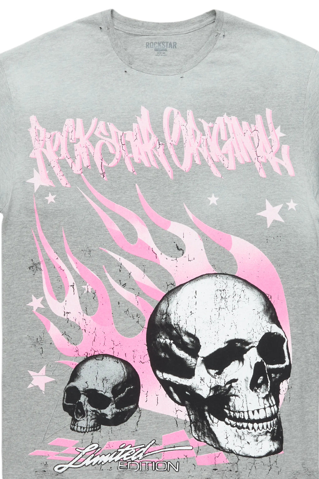 Anneso Grey Oversize Graphic T-Shirt