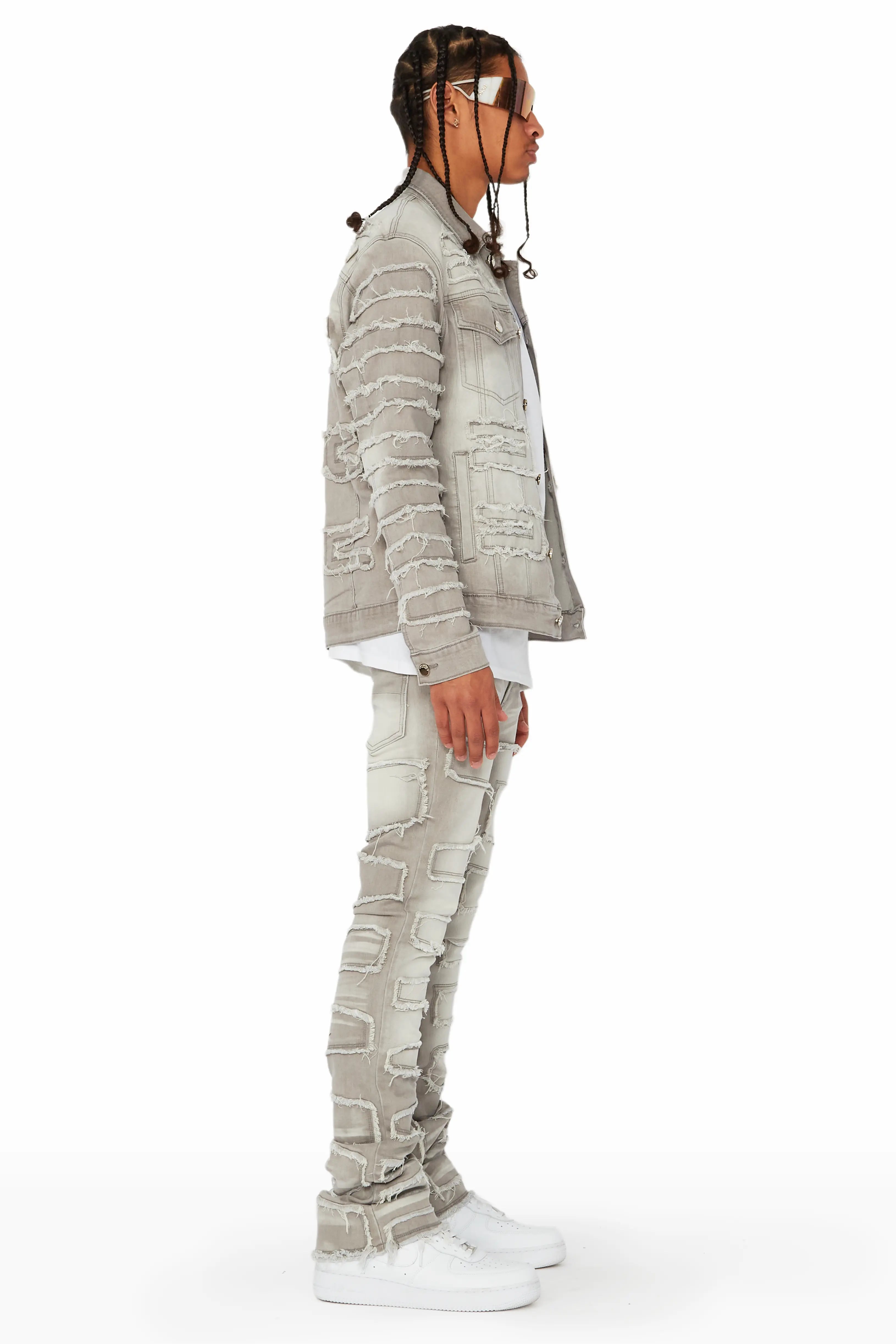 Shake Grey Denim Jacket