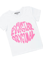 Girls Lyla White T-Shirt Slim Jean Set