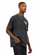 Lake Black Graphic Rhinestone T-Shirt