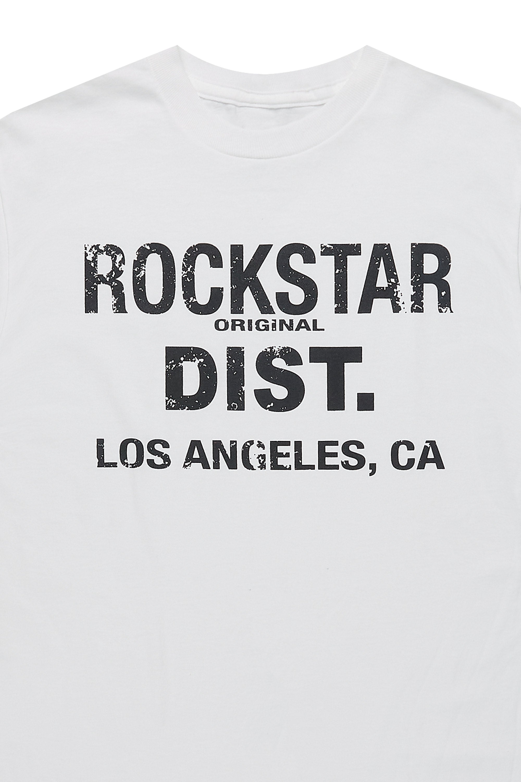 Girls Janny White/Black Graphic T-Shirt