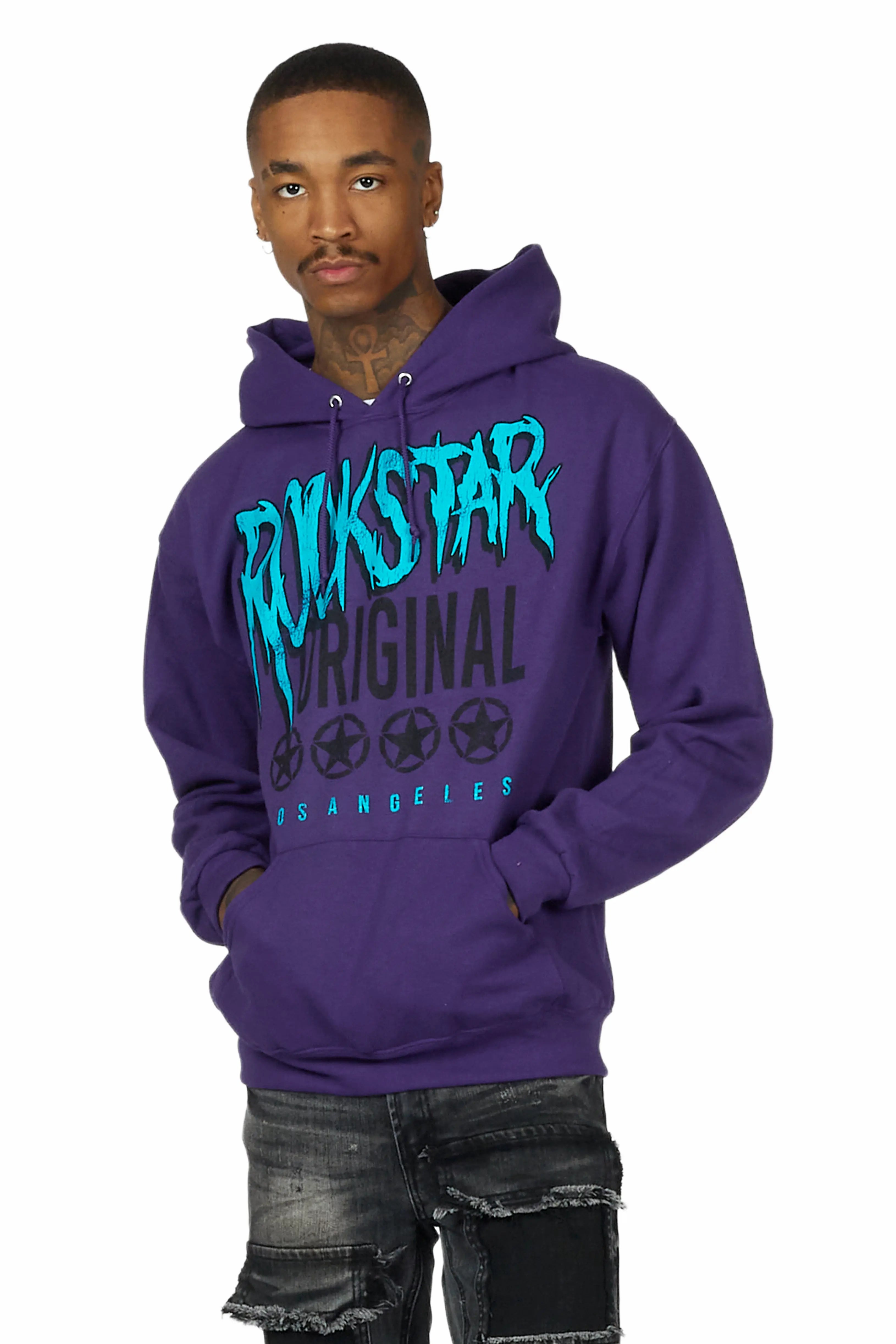 Wizzurd Purple Graphic Hoodie