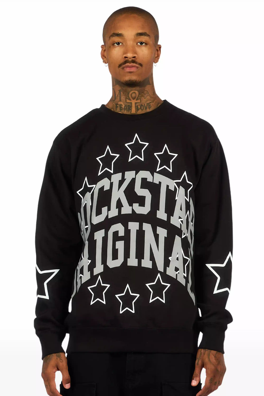 Boe Black Graphic Crewneck Sweatshirt