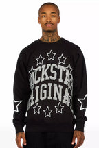 Boe Black Graphic Crewneck Sweatshirt