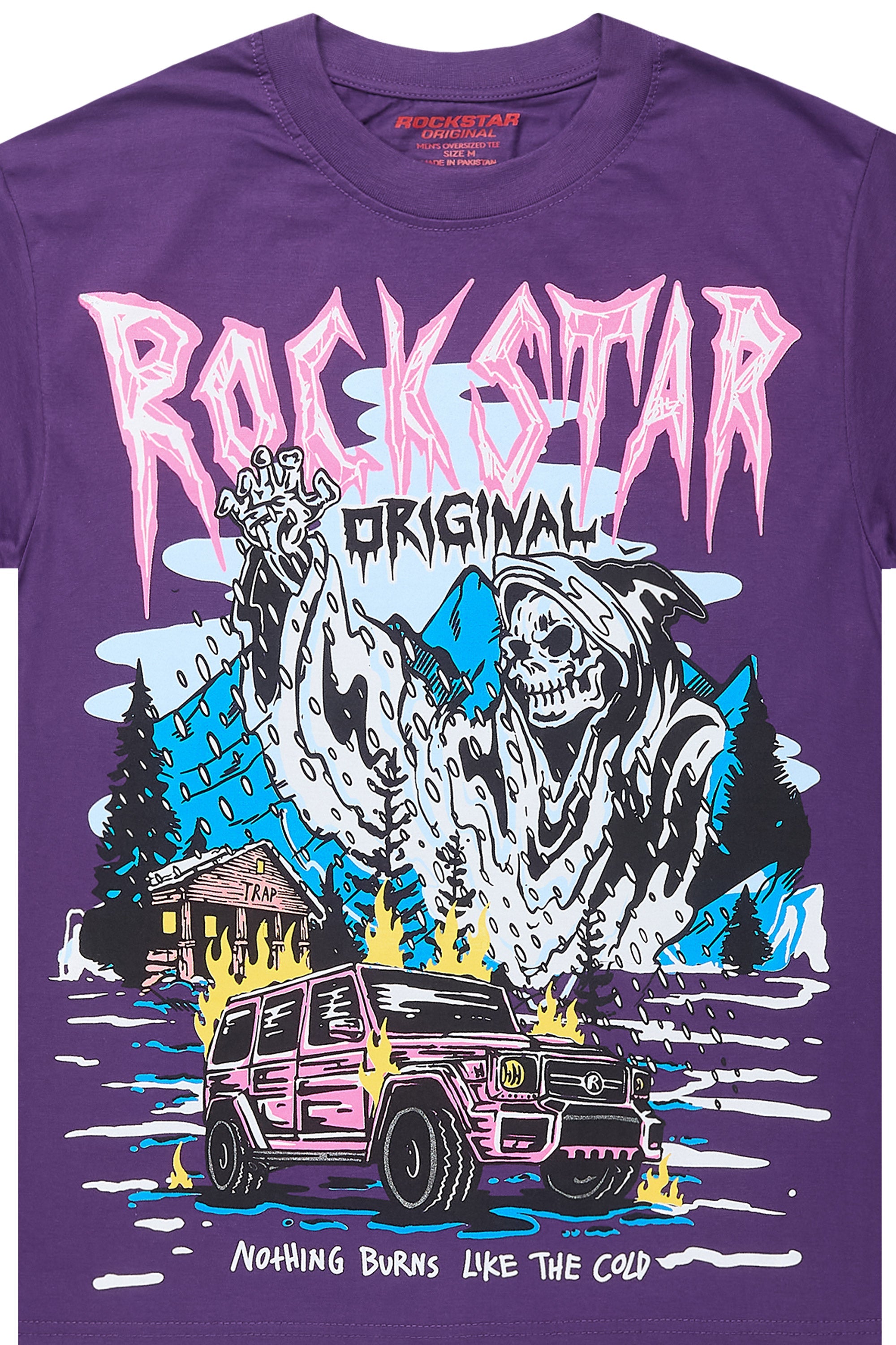 Kip Purple Oversized Graphic T-Shirt