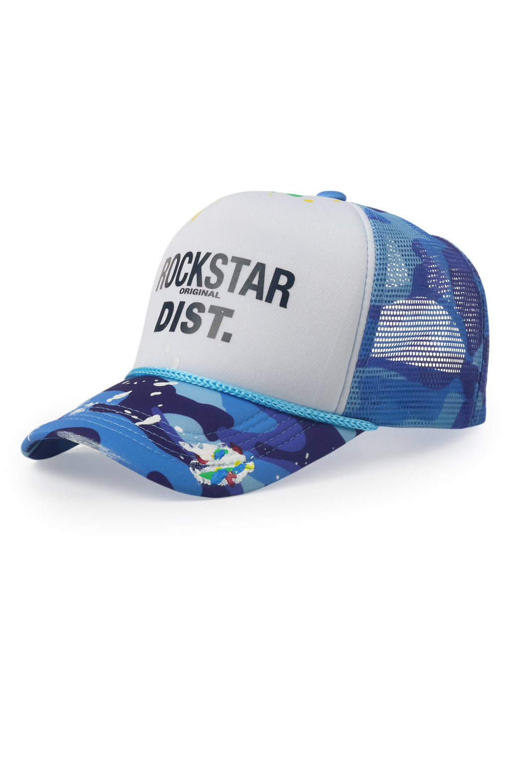 Good Side Only Blue Camo Trucker Hat